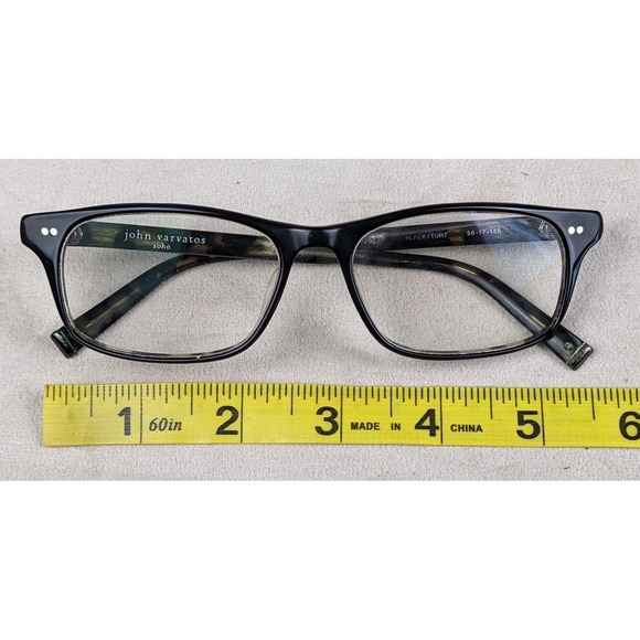 John Varvatos Soho Eyeglasses Frames Black Tortoise - Picture 1 of 7